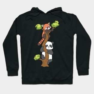 Pandas on a tree Hoodie